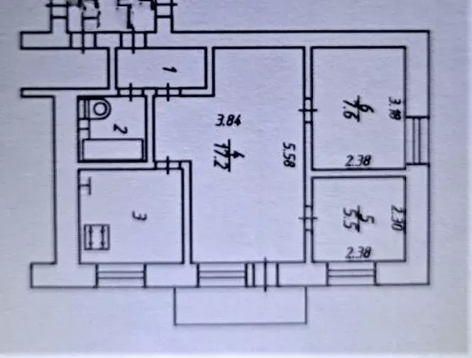3-к кв. Калужская область, Калуга ул. Болдина, 13 (43.0 м) - Фото 0