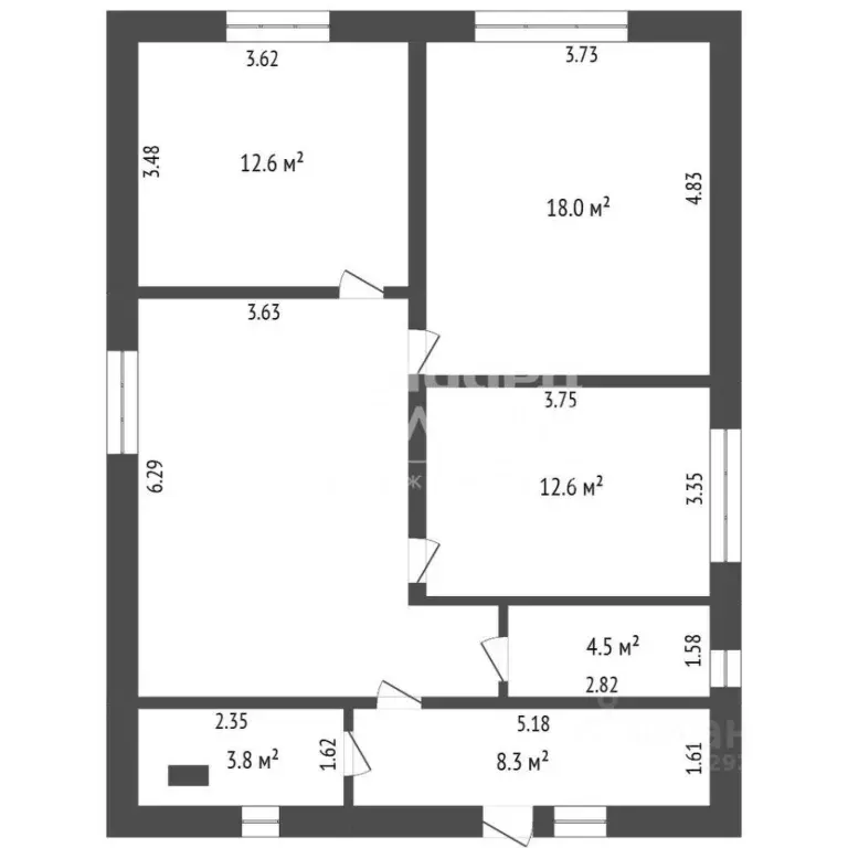 Дом в Омская область, Омск СОСН Авангард тер., 71 (87 м) - Фото 1