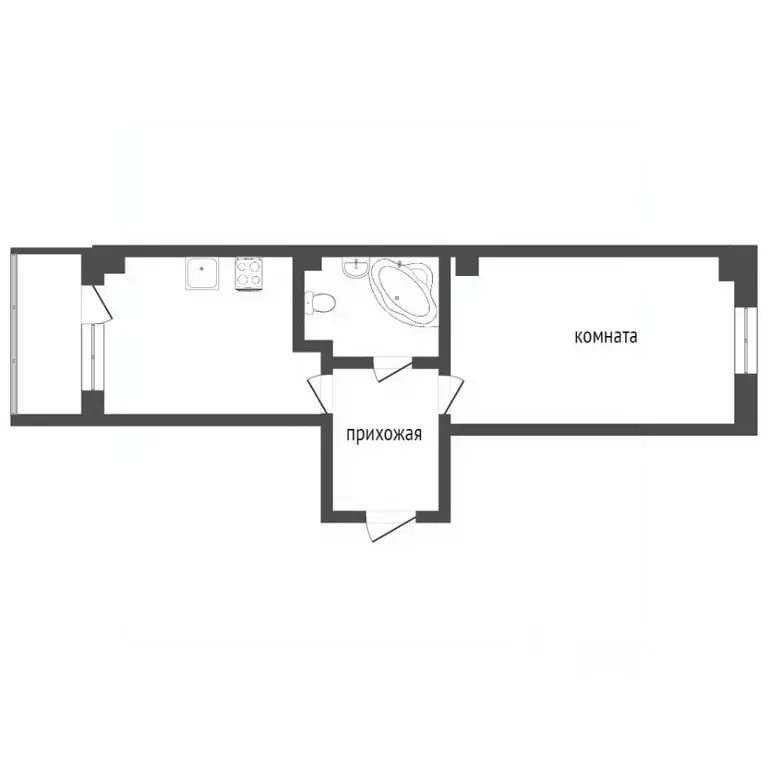 2-к кв. Челябинская область, Челябинск ул. Петра Сумина, 14 (44.8 м) - Фото 2