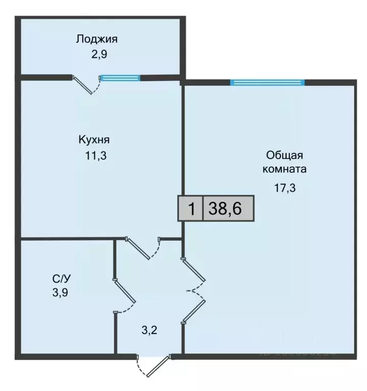 1-к кв. ставропольский край, железноводск (38.6 м) - Фото 0