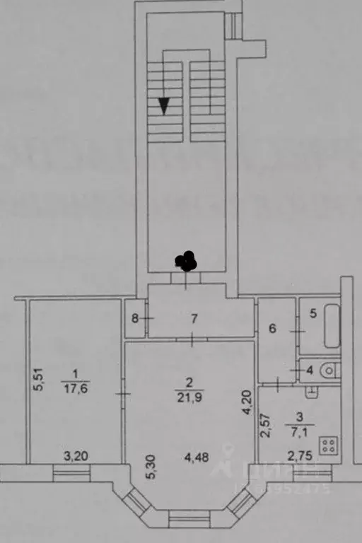 2-к кв. Челябинская область, Челябинск просп. Ленина, 48 (62.4 м) - Фото 2
