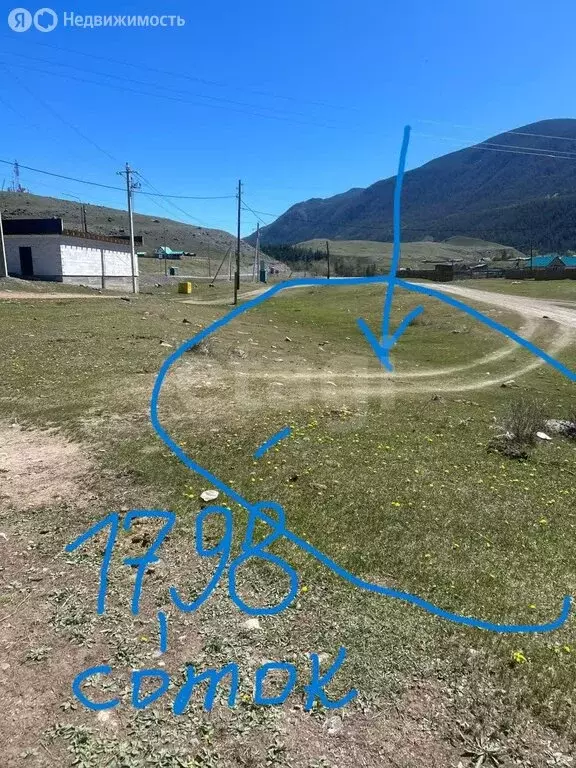 Участок в село Чибит, улица Эже-Туру (17.98 м) - Фото 1