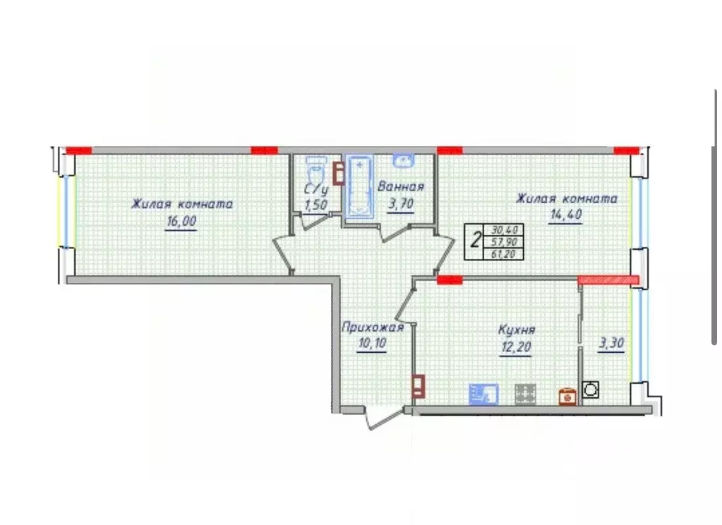 2-к кв. Ставропольский край, Невинномысск ул. Имени Героя России ... - Фото 1