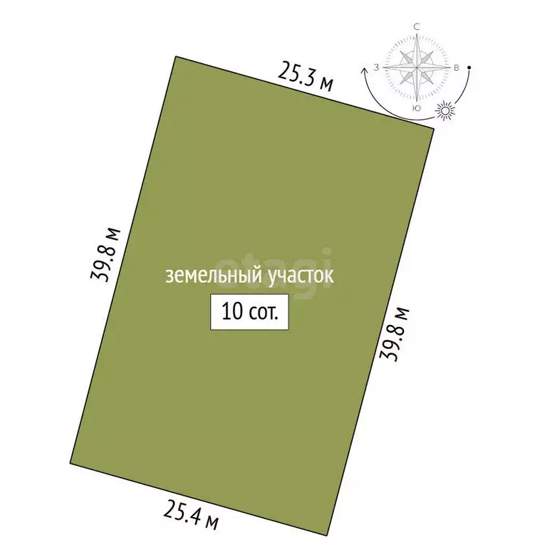 Участок в деревня Бор, Береговая улица (10 м) - Фото 1