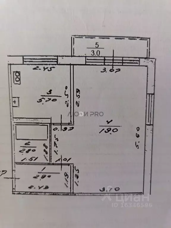 1-к кв. Башкортостан, Уфа ул. Карима Хакимова, 4 (32.0 м) - Фото 2