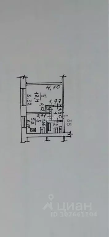 1-к кв. Липецкая область, Липецк ул. Жуковского, 24 (22.0 м) - Фото 2