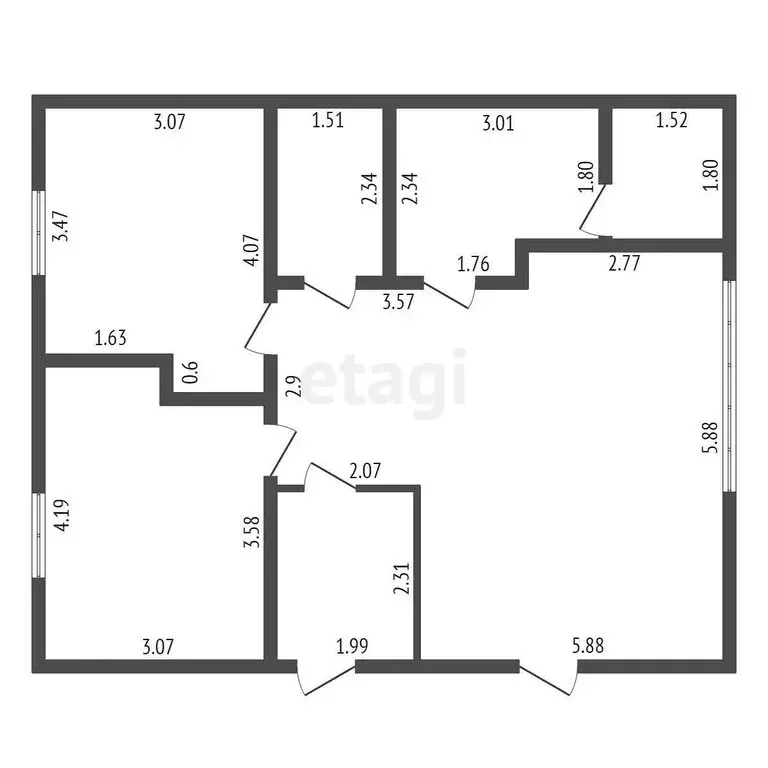 Дом в посёлок Высокоключевой, Берёзовая улица (74.7 м) - Фото 1