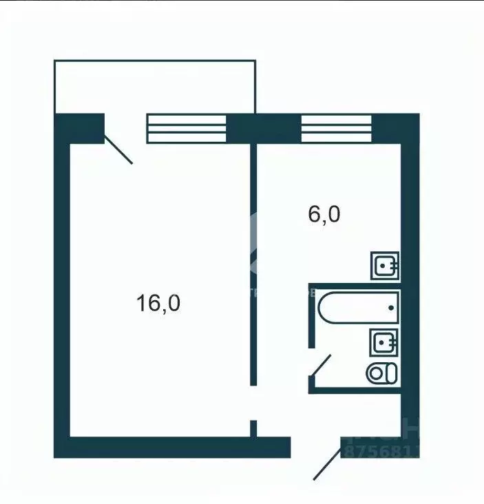 1-к кв. Новосибирская область, Бердск Северный мкр, 15 (31.6 м) - Фото 2