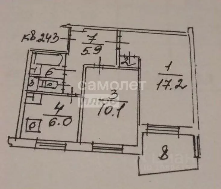 2-к кв. Московская область, Котельники Силикат мкр, 10 (42.5 м) - Фото 2