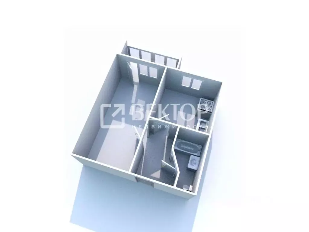 1-к кв. Костромская область, Кострома ул. Ленина, 92Б (38.0 м) - Фото 1