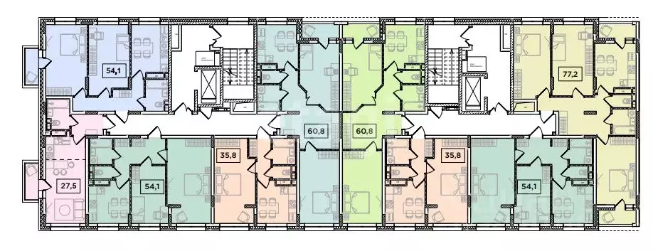 1-к кв. Пермский край, Пермь пос. Новые Ляды, Трактовая ул., 15 (35.8 ... - Фото 1
