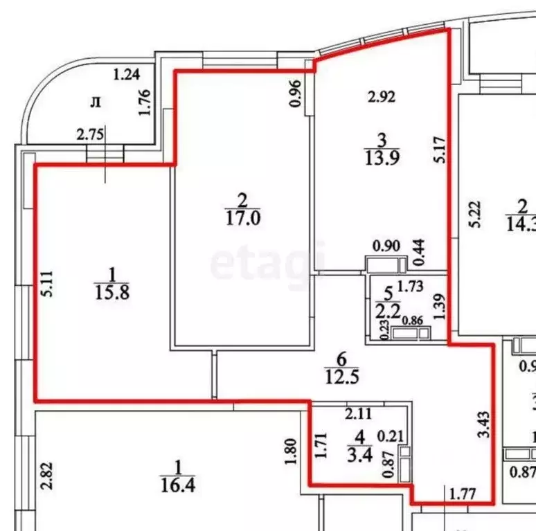 2-к кв. Ульяновская область, Ульяновск Транспортная ул., 18 (64.8 м) - Фото 1