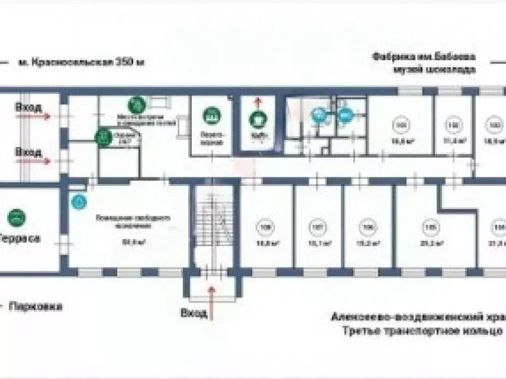 Офис в Москва Верхняя Красносельская ул., 17АС1б (60 м) - Фото 1