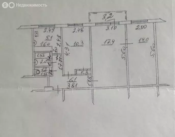 3-комнатная квартира: Самара, Партизанская улица, 66 (60.6 м) - Фото 1