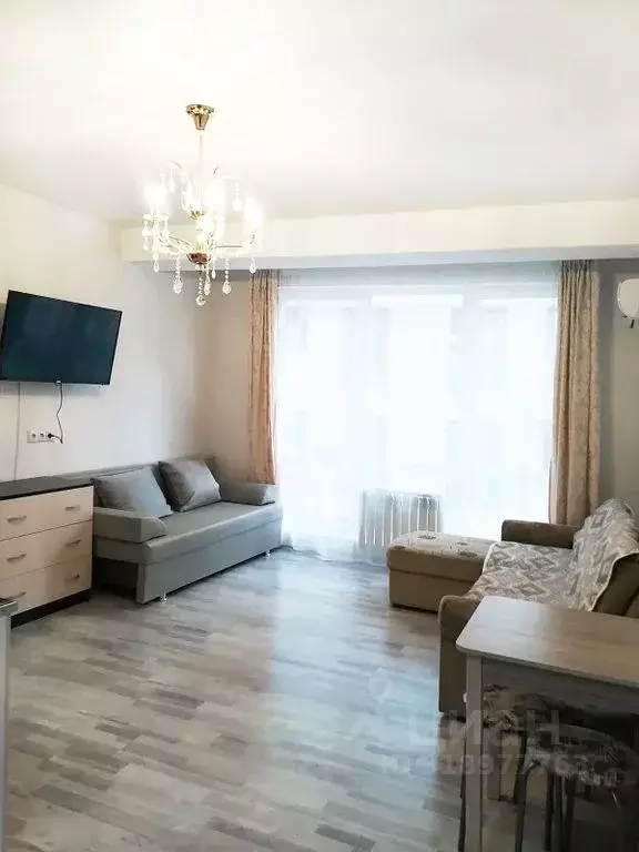 Студия Краснодарский край, Сочи Мамайка мкр, ул. Волжская, 30 (30.0 м) - Фото 1