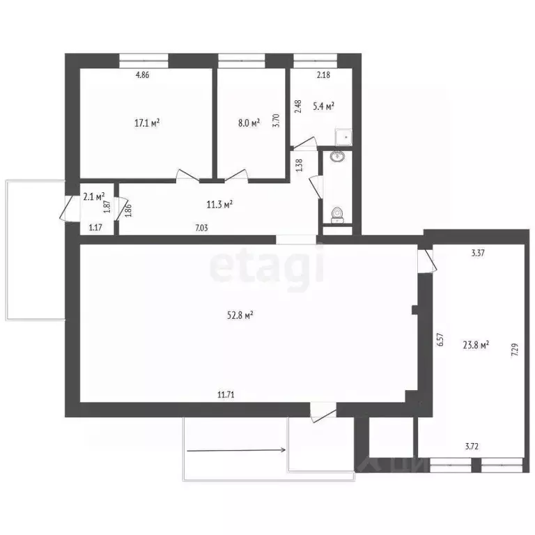 Торговая площадь в Тюменская область, Тюмень Барнаульская ул., 40 (130 ... - Фото 1