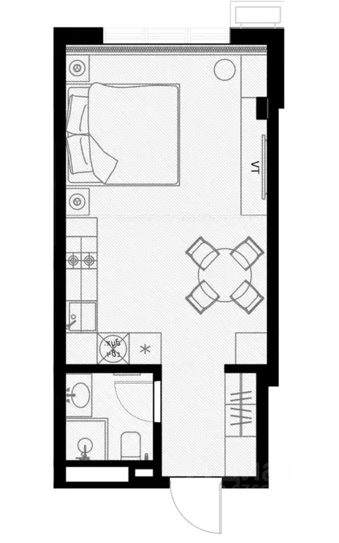 1-к кв. Краснодарский край, Сочи ул. Ленина, 290/8к3 (29.6 м) - Фото 0