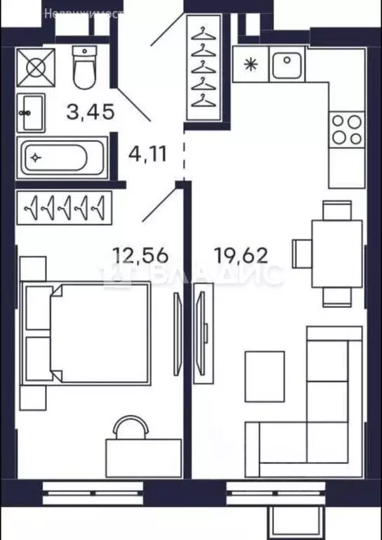 1-комнатная квартира: Красногорск, микрорайон Павшино, жилой комплекс ... - Фото 1