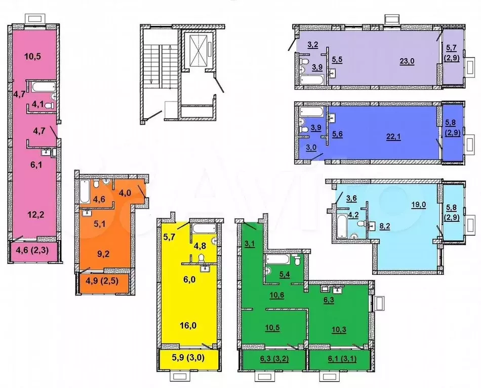 Квартира-студия, 37,1 м, 5/6 эт. - Фото 1