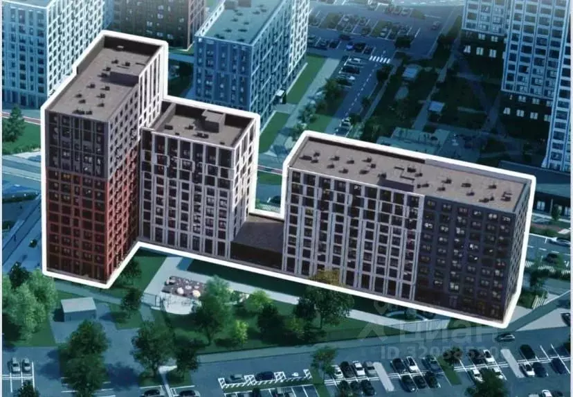 2-к кв. Калужская область, Калуга Московский Квартал жилой комплекс ... - Фото 2