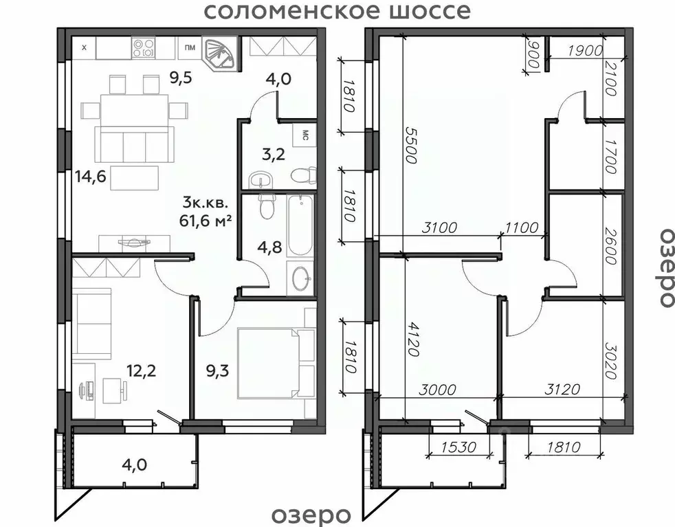 3-к кв. Карелия, Петрозаводск Район Северная промзона, Вороний Наволок ... - Фото 0
