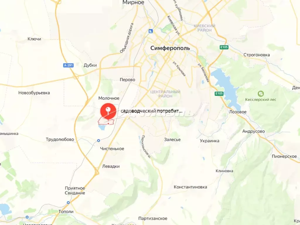 Участок в Крым, Симферопольский район, Чистенское с/пос, Родничок СПК ... - Фото 2