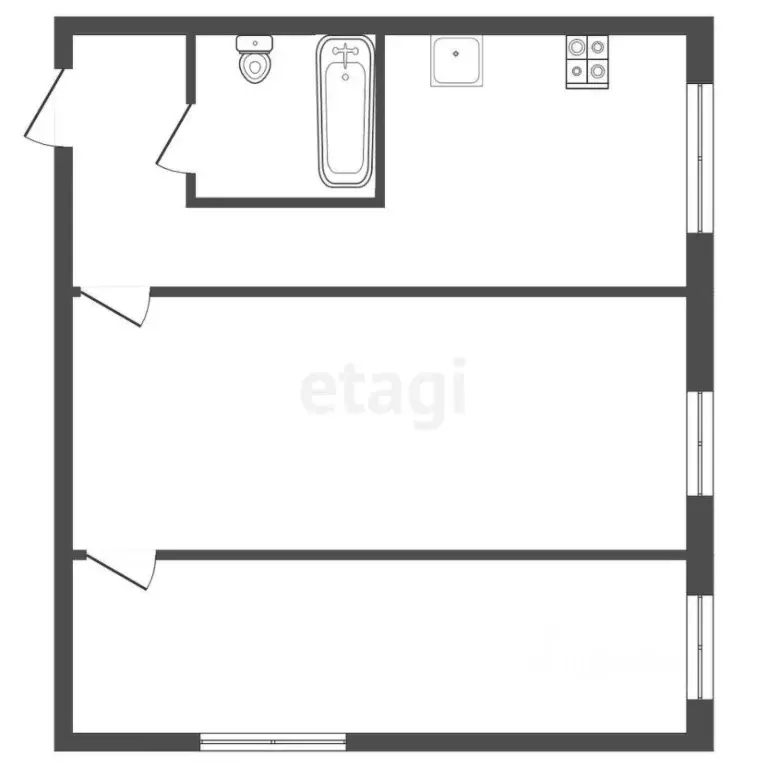 2-к кв. Владимирская область, Ковров ул. Туманова, 4 (38.2 м) - Фото 1