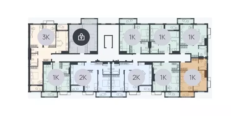 1-к кв. Калининградская область, Гурьевский муниципальный округ, пос. ... - Фото 2