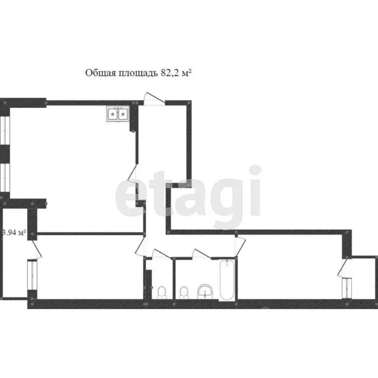 3-к кв. Красноярский край, Красноярск городской округ, Березовка ... - Фото 1
