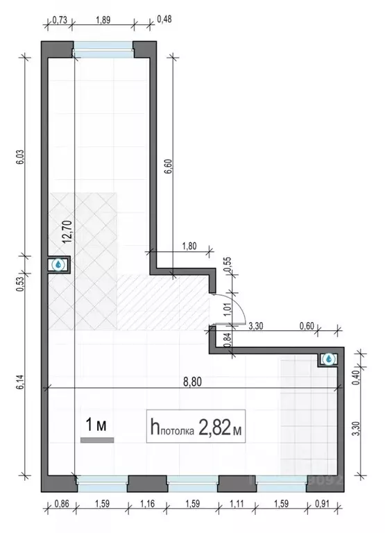 2-к кв. Московская область, Мытищи Белый Grad жилой комплекс, 12.1 ... - Фото 1