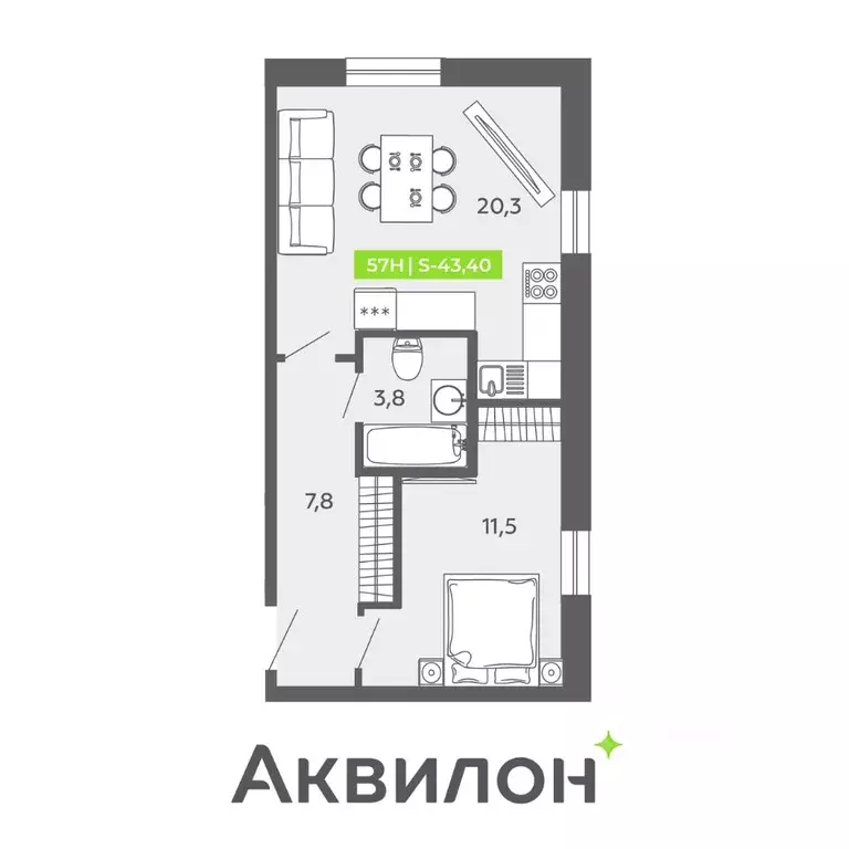 1-к кв. Санкт-Петербург Московский просп., 71к2 (43.4 м) - Фото 1