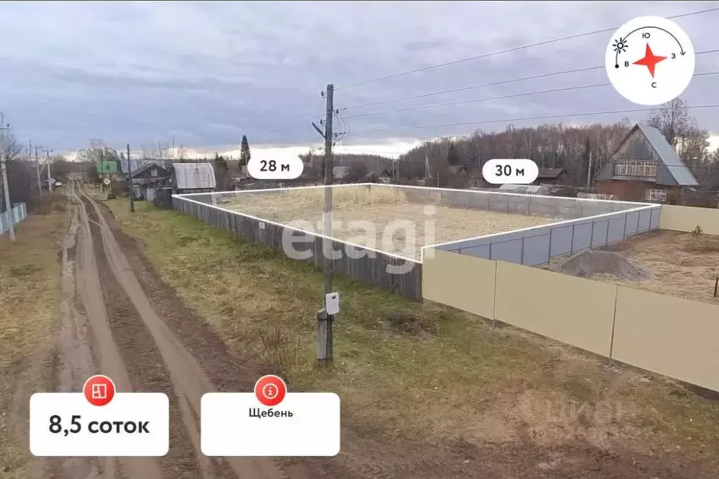 Участок в Тюменская область, Нижнетавдинский муниципальный округ, пос. ... - Фото 2