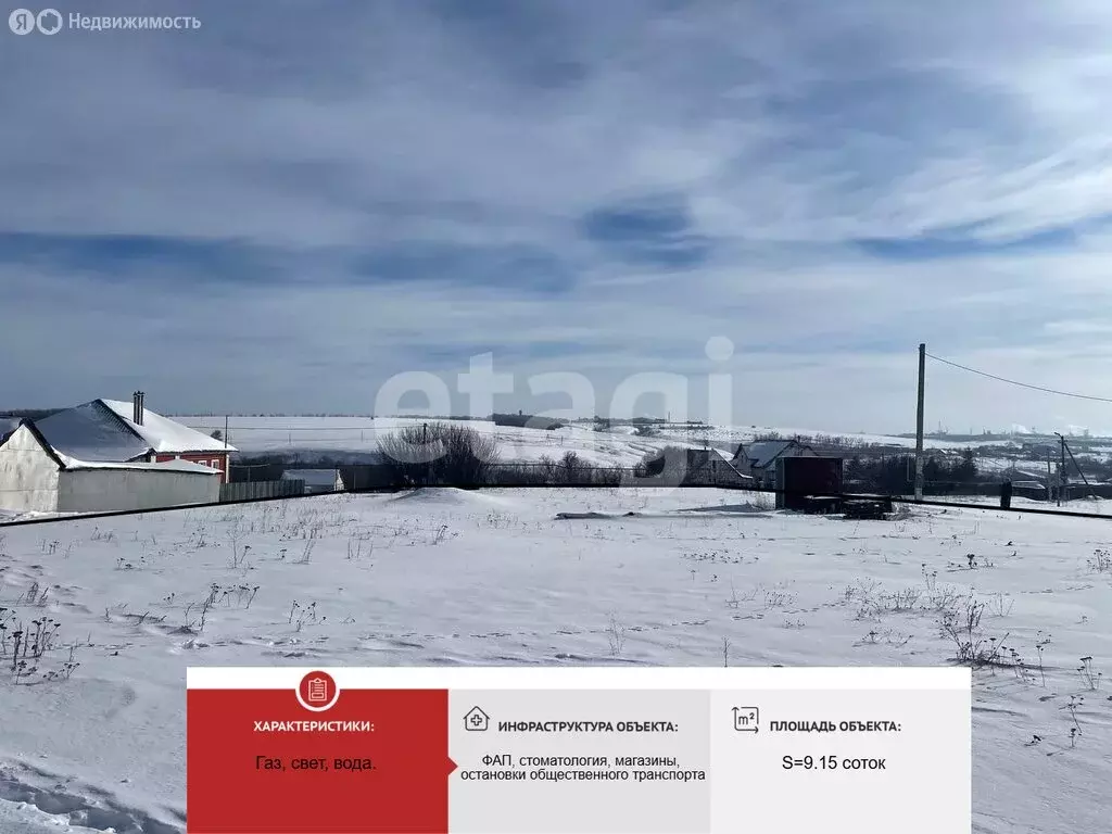 Участок в село Тёплый Колодезь, Центральная улица (9.15 м) - Фото 1