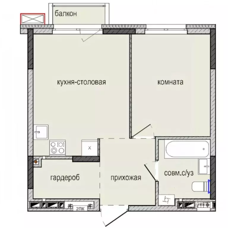 1-к кв. Удмуртия, Ижевск Культбаза жилрайон, 8-й мкр, Ежевика жилой ... - Фото 0
