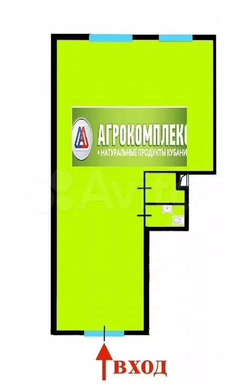 Продуктовый на остановке, бизнес ЖК, 1 линия - Фото 0