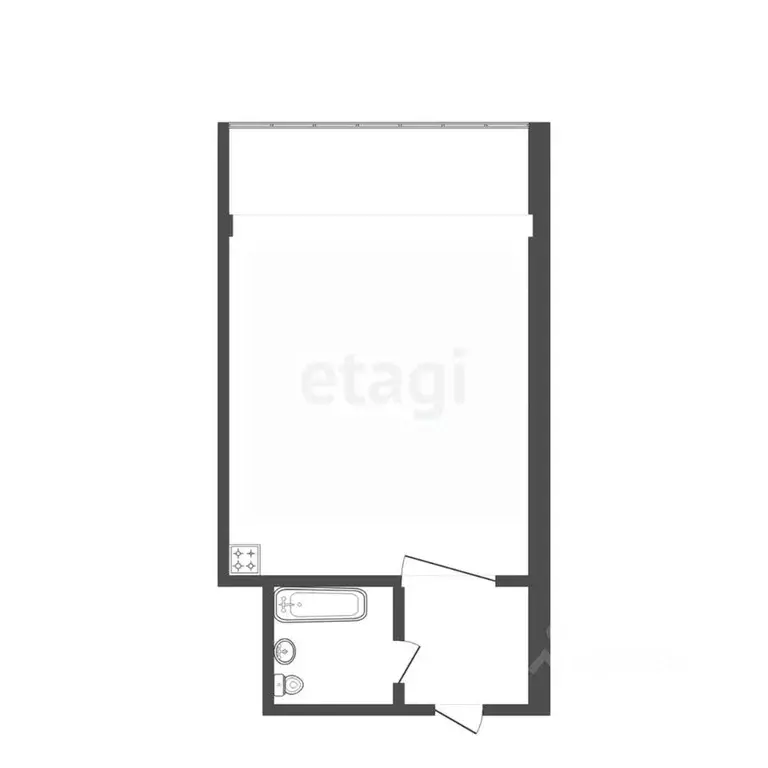 1-к кв. Тюменская область, Тюмень ул. Республики, 239 (16.8 м) - Фото 2