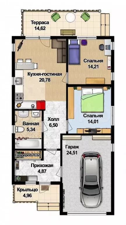 Дом 95 м на участке 5 сот. - Фото 0