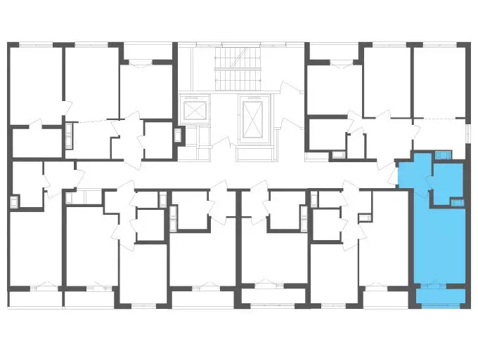 Квартира-студия: посёлок Шушары, Старорусский проспект, 3к1 (24.4 м) - Фото 2
