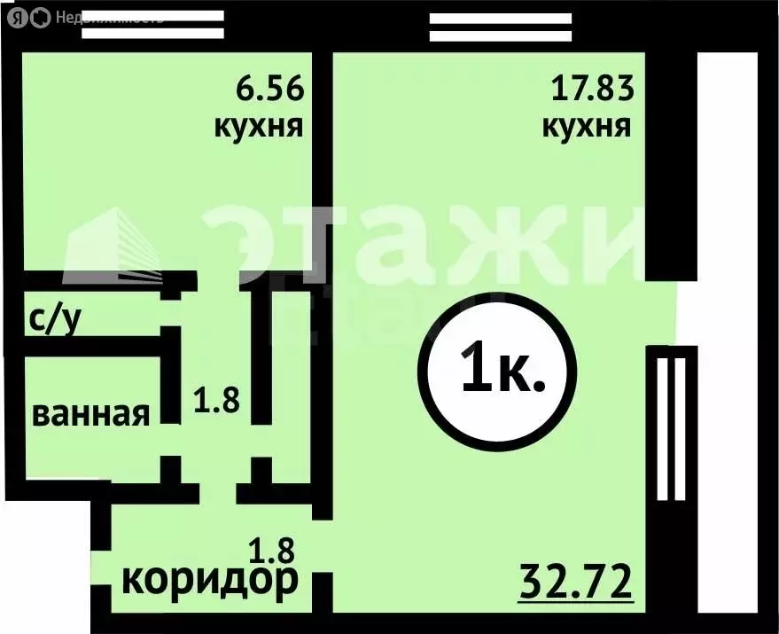 1-комнатная квартира: Верхняя Салда, улица Воронова, 8к4 (30.3 м) - Фото 0