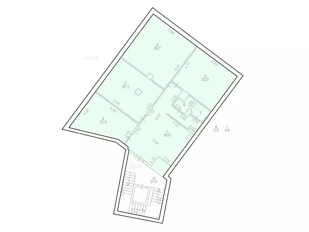 Офис в Санкт-Петербург Боровая ул., 32 (153 м) - Фото 2