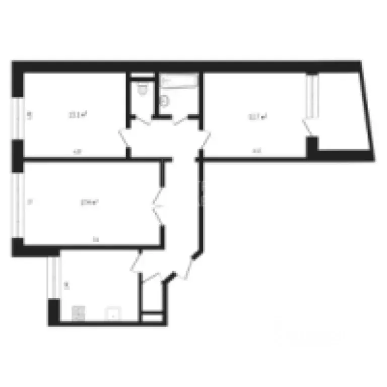 3-к кв. Тюменская область, Тюмень Восточный мкр, ул. Моторостроителей, ... - Фото 2