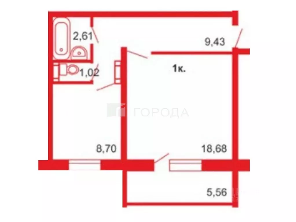 1-к кв. Алтайский край, Барнаул ул. Сергея Семенова, 17 (40.2 м) - Фото 1