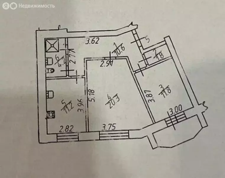 2-комнатная квартира: Великий Новгород, проспект Александра Корсунова, ... - Фото 2