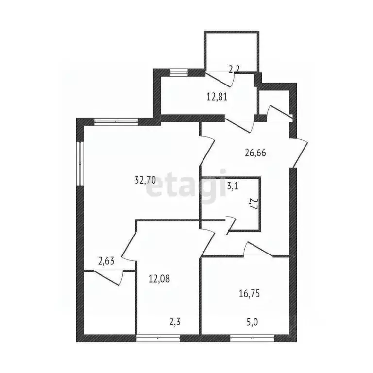 3-к кв. Белгородская область, Старый Оскол Космос мкр, 2 (110.0 м) - Фото 1