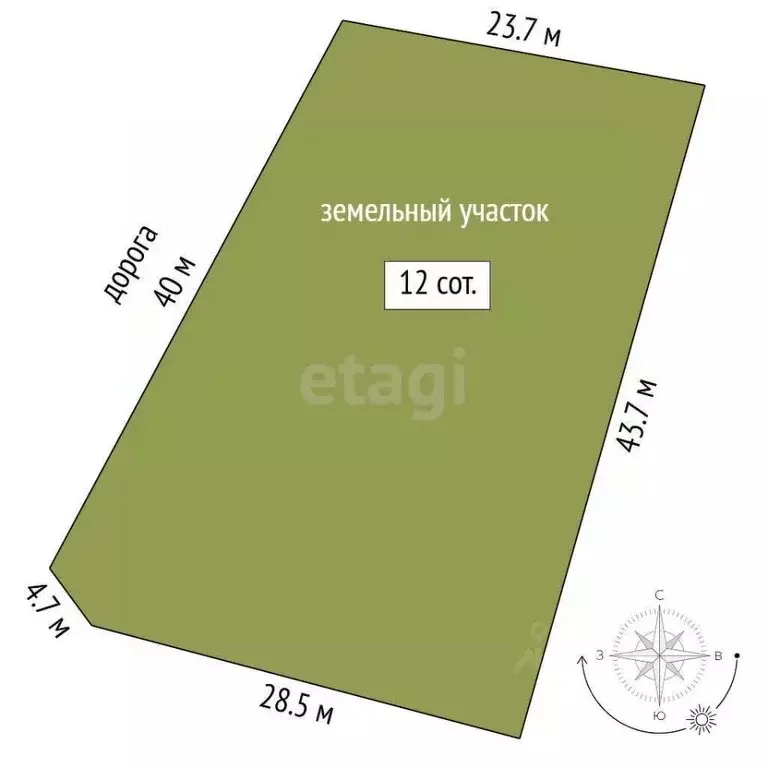 Участок в Тюменская область, Нижнетавдинский муниципальный округ, д. ... - Фото 1