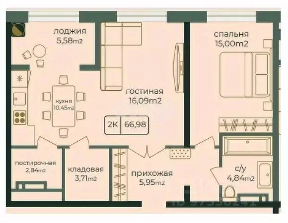 2-к кв. Дагестан, Каспийск просп. Акулиничева (66.98 м) - Фото 0