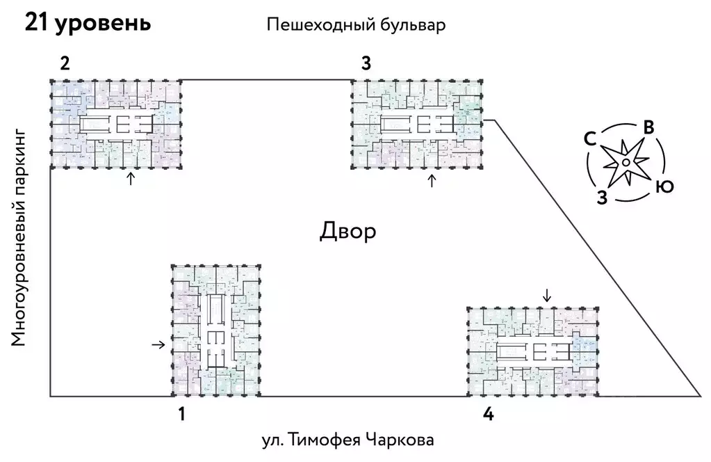 3-к кв. Тюменская область, Тюмень ул. Тимофея Чаркова, 93 (55.66 м) - Фото 1