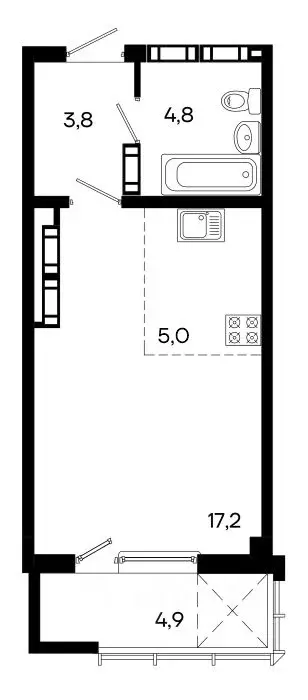 Студия Крым, Симферополь ул. Севастопольская, 41 (35.7 м) - Фото 0