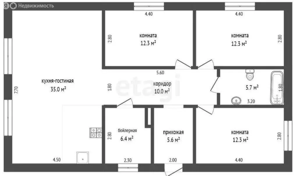 Дом в Новая Отрадовка, СНТ Мариинка (106 м) - Фото 1