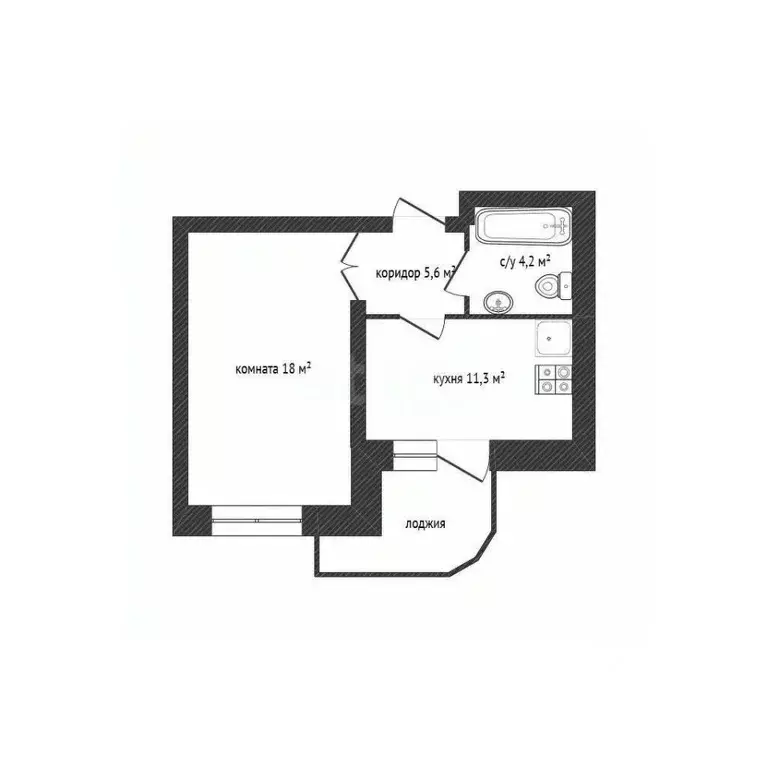 1-к кв. Смоленская область, Смоленск ул. Нормандия-Неман, 7 (39.1 м) - Фото 1
